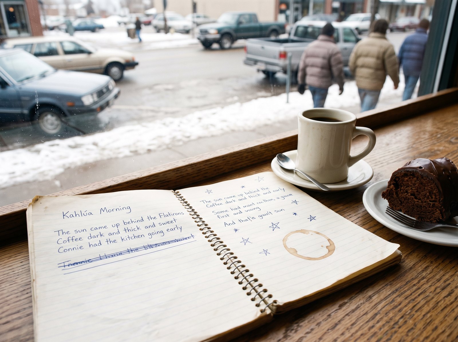 Wren Holloway's spiral notebook