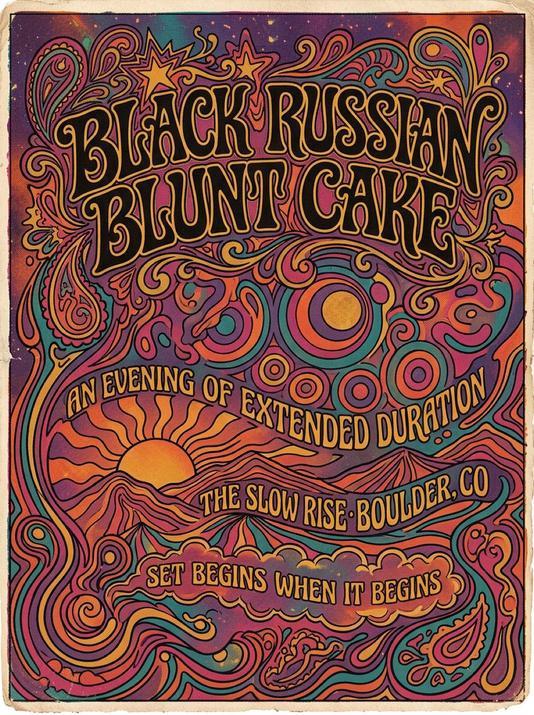 Black Russian Blunt Cake show poster